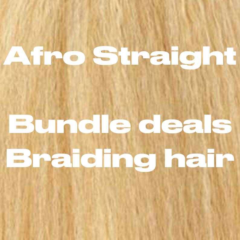 Afro-straight Bundle Deals & Braiding Hair