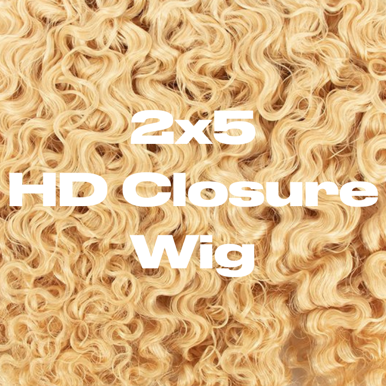 3B 3C 2x5 HD Lace closure wig