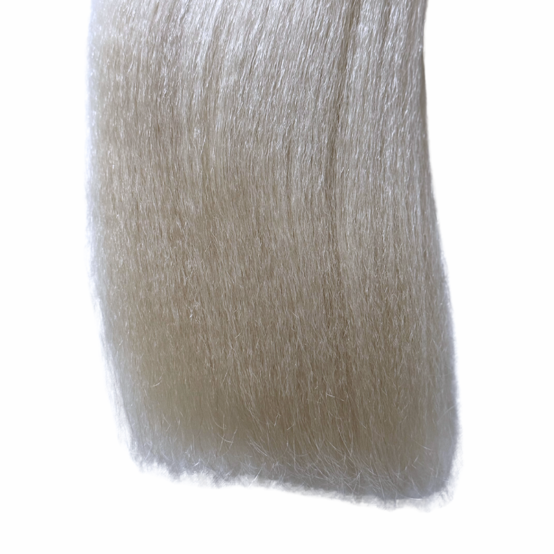 Oopsie White Blonde Afro-Straight