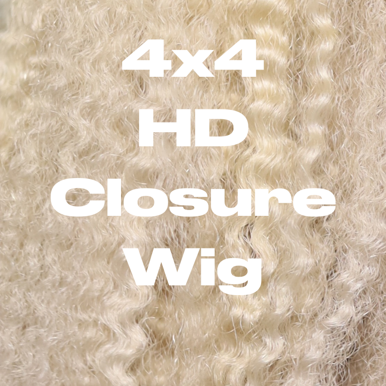 Coarse Kinks Lace 4x4 HD Lace Wig