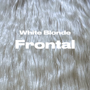 Oopsie White Blonde Afro Straight frontal